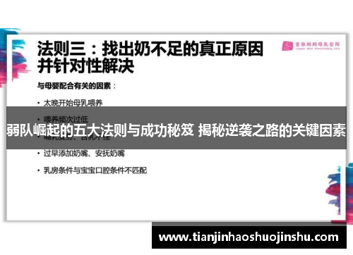 弱队崛起的五大法则与成功秘笈 揭秘逆袭之路的关键因素 弱队崛起的五大法则与成功秘笈 揭秘逆袭之路的关键因素